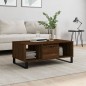 vidaXL Mesa de centro madera contrachapada marrón roble 90x50x36,5 cm vidaXL Mesa de centro madera contrachapada marrón roble 90x50x36,5 cm