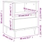 vidaXL Mesita de noche madera contrachapada blanco brillo 40x35x50 cm vidaXL Mesita de noche madera contrachapada blanco brillo 40x35x50 cm