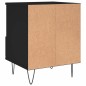 vidaXL Mesita de noche madera contrachapada negro 40x35x50 cm vidaXL Mesita de noche madera contrachapada negro 40x35x50 cm