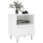vidaXL Mesita de noche madera contrachapada blanco 40x35x50 cm vidaXL Mesita de noche madera contrachapada blanco 40x35x50 cm