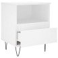 vidaXL Mesita de noche madera contrachapada blanco 40x35x50 cm vidaXL Mesita de noche madera contrachapada blanco 40x35x50 cm