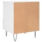 vidaXL Mesita de noche madera contrachapada blanco 40x35x50 cm vidaXL Mesita de noche madera contrachapada blanco 40x35x50 cm