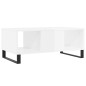vidaXL Mesa de centro madera contrachapada blanco brillo 90x50x36,5 cm vidaXL Mesa de centro madera contrachapada blanco brillo 90x50x36,5 cm