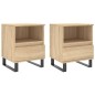 vidaXL Mesitas noche 2 uds madera ingeniería roble Sonoma 40x35x50 cm vidaXL Mesitas noche 2 uds madera ingeniería roble Sonoma 40x35x50 cm