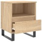 vidaXL Mesitas noche 2 uds madera ingeniería roble Sonoma 40x35x50 cm vidaXL Mesitas noche 2 uds madera ingeniería roble Sonoma 40x35x50 cm