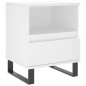 vidaXL Mesita de noche madera contrachapada blanco 40x35x50 cm vidaXL Mesita de noche madera contrachapada blanco 40x35x50 cm