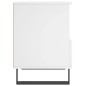 vidaXL Mesita de noche madera contrachapada blanco 40x35x50 cm vidaXL Mesita de noche madera contrachapada blanco 40x35x50 cm