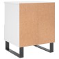 vidaXL Mesita de noche madera contrachapada blanco 40x35x50 cm vidaXL Mesita de noche madera contrachapada blanco 40x35x50 cm