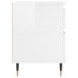 vidaXL Mesitas noche 2 uds madera ingeniería blanco brillo 40x35x50 cm vidaXL Mesitas noche 2 uds madera ingeniería blanco brillo 40x35x50 cm