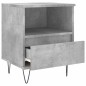 vidaXL Mesitas noche 2 uds madera ingeniería gris hormigón 40x35x50 cm vidaXL Mesitas noche 2 uds madera ingeniería gris hormigón 40x35x50 cm
