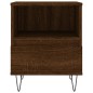vidaXL Mesita de noche madera de ingeniería marrón roble 40x35x50 cm