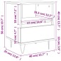 vidaXL Mesita de noche madera de ingeniería marrón roble 40x35x50 cm