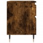vidaXL Mesita de noche madera de ingeniería roble ahumado 40x35x50 cm vidaXL Mesita de noche madera de ingeniería roble ahumado 40x35x50 cm