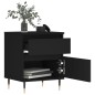 vidaXL Mesitas de noche 2 uds madera de ingeniería negro 40x35x50 cm vidaXL Mesitas de noche 2 uds madera de ingeniería negro 40x35x50 cm
