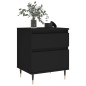 vidaXL Mesitas de noche 2 uds madera de ingeniería negro 40x35x50 cm vidaXL Mesitas de noche 2 uds madera de ingeniería negro 40x35x50 cm