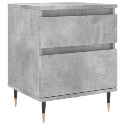 vidaXL Mesita de noche madera de ingeniería gris hormigón 40x35x50 cm