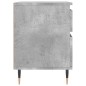 vidaXL Mesita de noche madera de ingeniería gris hormigón 40x35x50 cm