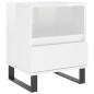 vidaXL Mesitas noche 2 uds madera ingeniería blanco brillo 40x35x50 cm vidaXL Mesitas noche 2 uds madera ingeniería blanco brillo 40x35x50 cm