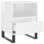 vidaXL Mesitas noche 2 uds madera ingeniería blanco brillo 40x35x50 cm vidaXL Mesitas noche 2 uds madera ingeniería blanco brillo 40x35x50 cm