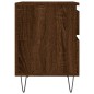vidaXL Mesitas noche 2 uds madera ingeniería marrón roble 40x35x50 cm
