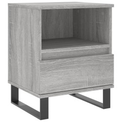 vidaXL Mesita de noche madera de ingeniería gris Sonoma 40x35x50 cm