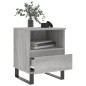 vidaXL Mesita de noche madera de ingeniería gris Sonoma 40x35x50 cm vidaXL Mesita de noche madera de ingeniería gris Sonoma 40x35x50 cm
