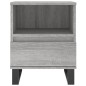 vidaXL Mesita de noche madera de ingeniería gris Sonoma 40x35x50 cm vidaXL Mesita de noche madera de ingeniería gris Sonoma 40x35x50 cm