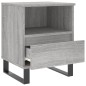vidaXL Mesita de noche madera de ingeniería gris Sonoma 40x35x50 cm vidaXL Mesita de noche madera de ingeniería gris Sonoma 40x35x50 cm