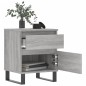 vidaXL Mesita de noche 2 uds madera ingeniería gris Sonoma 40x35x50 cm vidaXL Mesita de noche 2 uds madera ingeniería gris Sonoma 40x35x50 cm