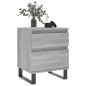 vidaXL Mesita de noche 2 uds madera ingeniería gris Sonoma 40x35x50 cm vidaXL Mesita de noche 2 uds madera ingeniería gris Sonoma 40x35x50 cm