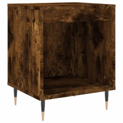 vidaXL Mesita de noche madera de ingeniería roble ahumado 40x35x50 cm
