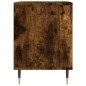vidaXL Mesita de noche madera de ingeniería roble ahumado 40x35x50 cm vidaXL Mesita de noche madera de ingeniería roble ahumado 40x35x50 cm