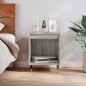 vidaXL Mesita de noche madera de ingeniería gris Sonoma 40x35x50 cm vidaXL Mesita de noche madera de ingeniería gris Sonoma 40x35x50 cm