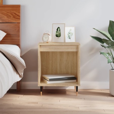 vidaXL Mesita de noche madera de ingeniería roble Sonoma 40x35x50 cm