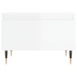 vidaXL Mesas centro 2 uds madera ingeniería blanco brillo 50x46x35 cm vidaXL Mesas centro 2 uds madera ingeniería blanco brillo 50x46x35 cm