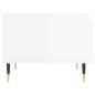 vidaXL Mesas centro 2 uds madera ingeniería blanco brillo 50x46x35 cm vidaXL Mesas centro 2 uds madera ingeniería blanco brillo 50x46x35 cm