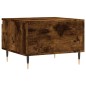 vidaXL Mesa de centro madera de ingeniería roble ahumado 50x46x35 cm vidaXL Mesa de centro madera de ingeniería roble ahumado 50x46x35 cm