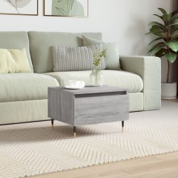 vidaXL Mesa de centro madera de ingeniería gris Sonoma 50x46x35 cm