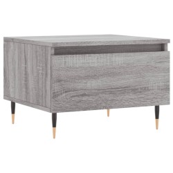 vidaXL Mesa de centro madera de ingeniería gris Sonoma 50x46x35 cm