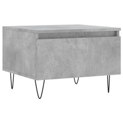 vidaXL Mesa de centro madera de ingeniería gris hormigón 50x46x35 cm