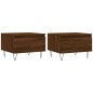 vidaXL Mesas de centro 2 uds madera ingeniería roble marrón 50x46x35cm vidaXL Mesas de centro 2 uds madera ingeniería roble marrón 50x46x35cm