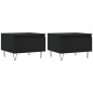 vidaXL Mesas de centro 2 uds madera de ingeniería negro 50x46x35 cm vidaXL Mesas de centro 2 uds madera de ingeniería negro 50x46x35 cm