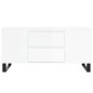 vidaXL Mesa de centro madera ingeniería blanco brillo 102x44,5x50 cm vidaXL Mesa de centro madera ingeniería blanco brillo 102x44,5x50 cm