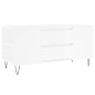 vidaXL Mesa de centro madera ingeniería blanco brillo 102x44,5x50 cm vidaXL Mesa de centro madera ingeniería blanco brillo 102x44,5x50 cm
