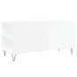 vidaXL Mesa de centro madera ingeniería blanco brillo 102x44,5x50 cm vidaXL Mesa de centro madera ingeniería blanco brillo 102x44,5x50 cm