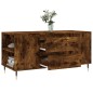 vidaXL Mesa de centro madera ingeniería roble ahumado 102x44,5x50 cm vidaXL Mesa de centro madera ingeniería roble ahumado 102x44,5x50 cm