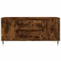 vidaXL Mesa de centro madera ingeniería roble ahumado 102x44,5x50 cm vidaXL Mesa de centro madera ingeniería roble ahumado 102x44,5x50 cm