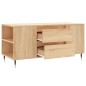 vidaXL Mesa de centro madera de ingeniería roble Sonoma 102x44,5x50 cm
