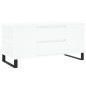 vidaXL Mesa de centro madera de ingeniería blanco 102x44,5x50 cm vidaXL Mesa de centro madera de ingeniería blanco 102x44,5x50 cm