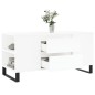 vidaXL Mesa de centro madera de ingeniería blanco 102x44,5x50 cm vidaXL Mesa de centro madera de ingeniería blanco 102x44,5x50 cm